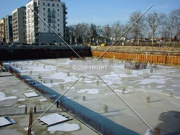 View over the site (Main river shore in the background)