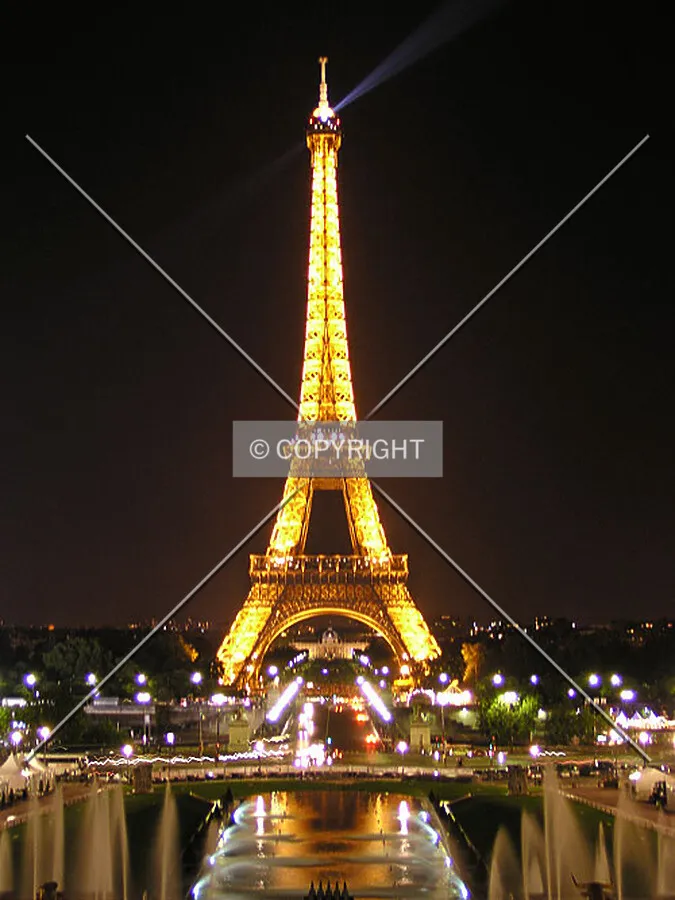 Night view from Trocadero