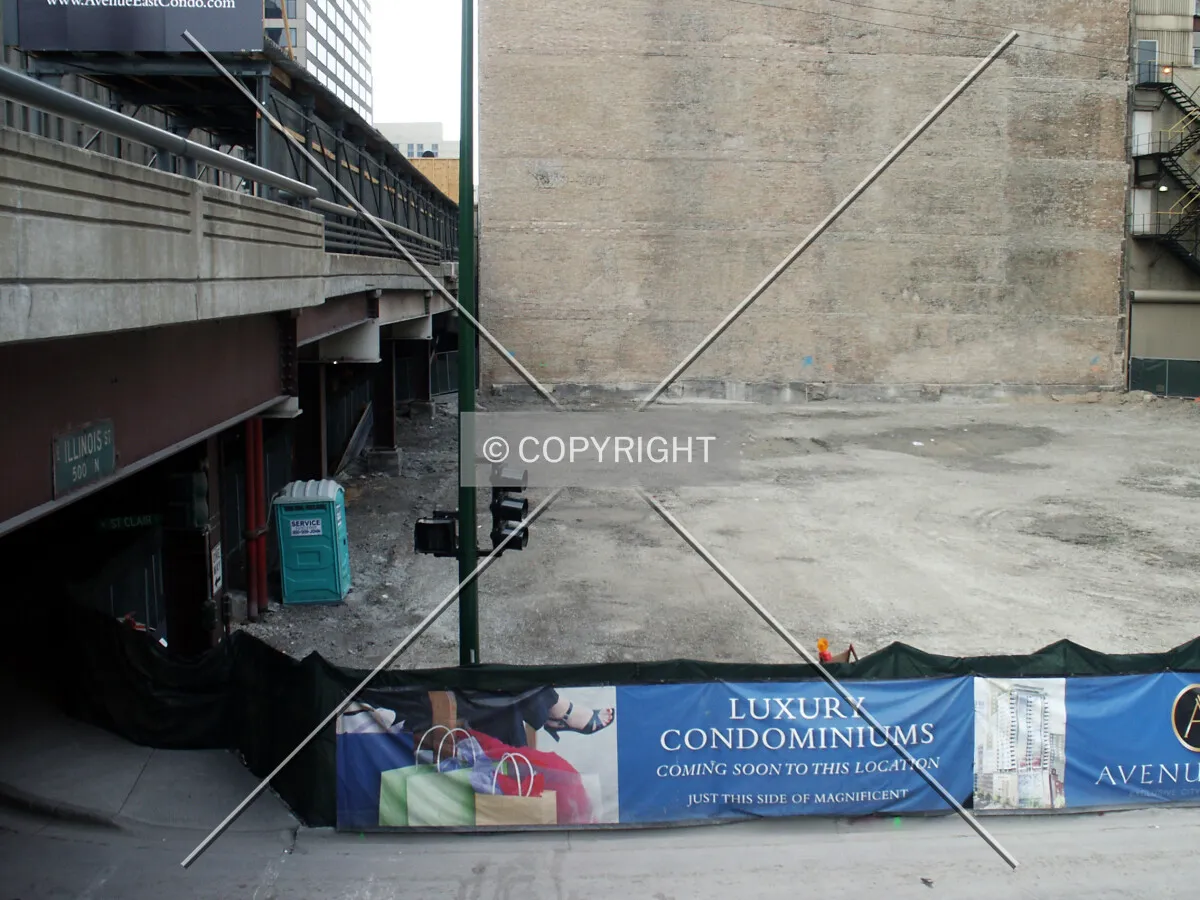 Looking west from the stairway on St. Clair