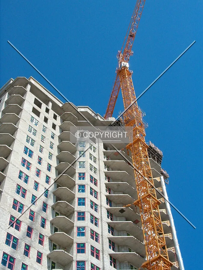 looking up from neighboring building