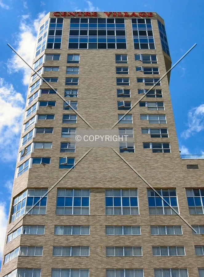 Looking up, from 7th Street
