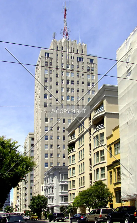 Looking north from Jones Street