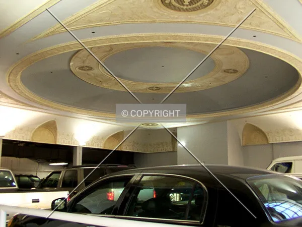 Garage in the former ballroom