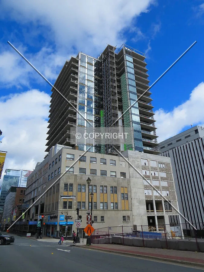 View to the northeast from Barrington Street