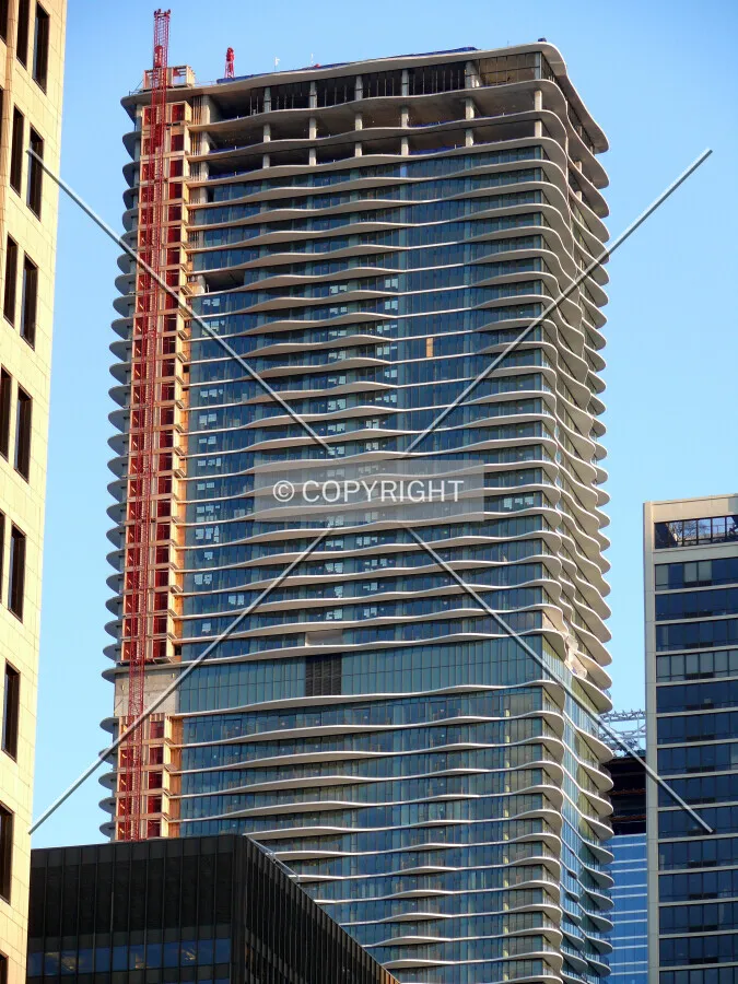 View to the northeast from Cityfront Plaza