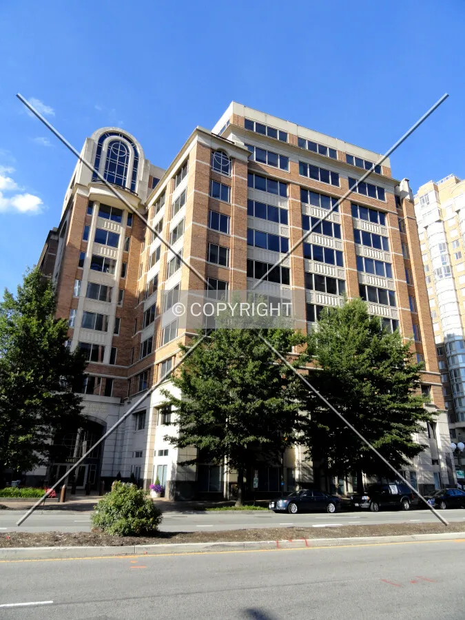 From across Wilson Boulevard to the south