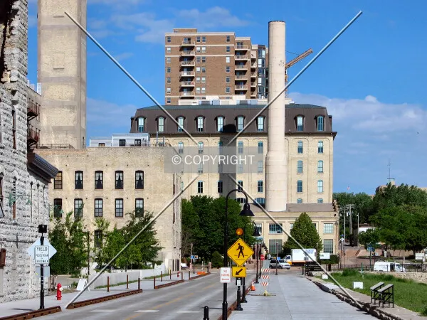 View to the west along West River Parkway