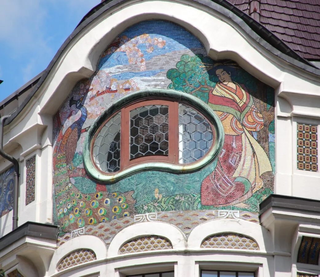 Corner window near the roof