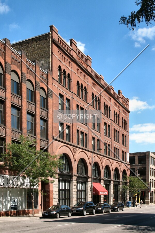 View to the north across 1st Avenue North