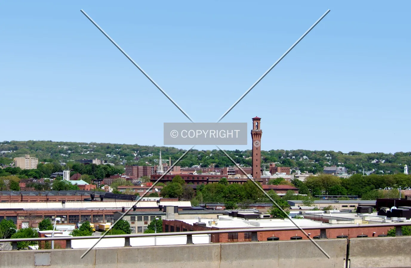 Downtown from the west