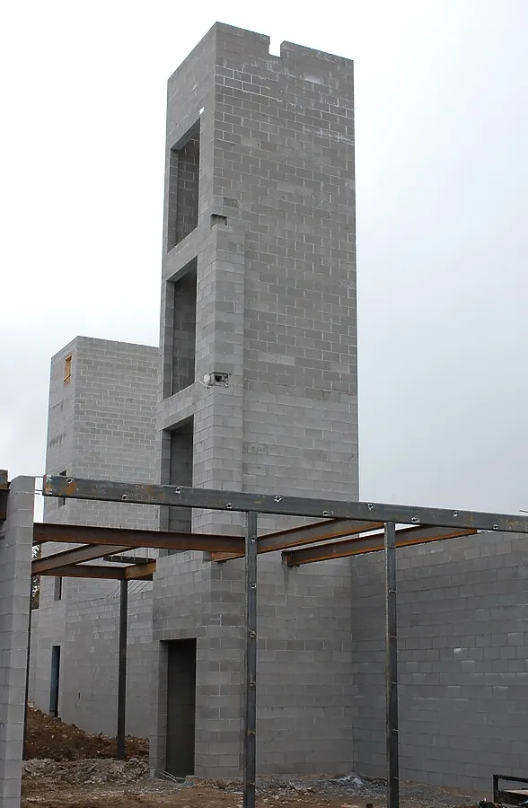 Looking west
