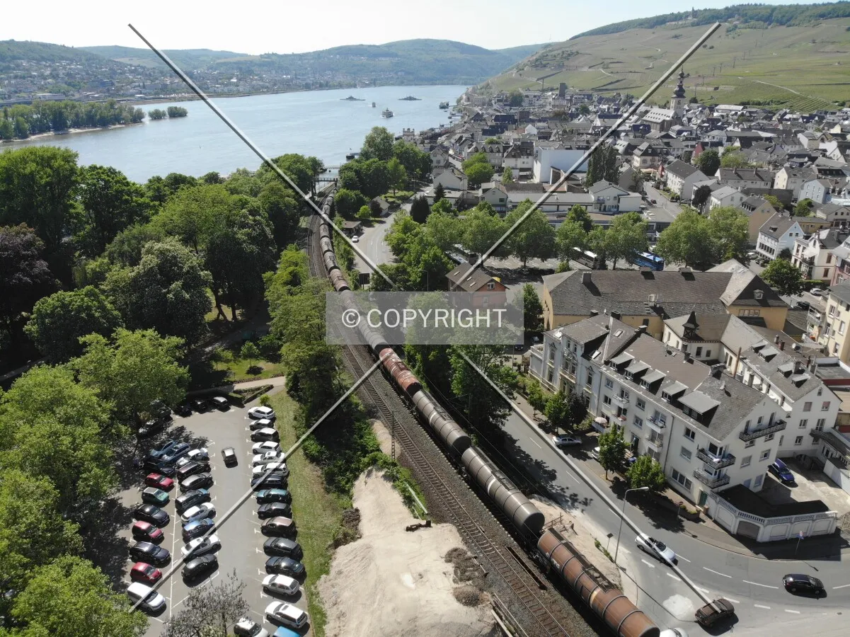 Above the rhine river