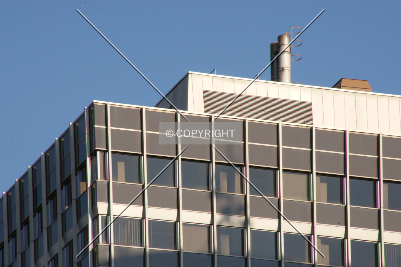 Close-up of the rooftop