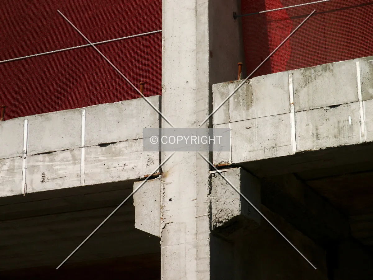 Junction of a wall and floor