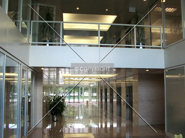 View through the lobby looking west