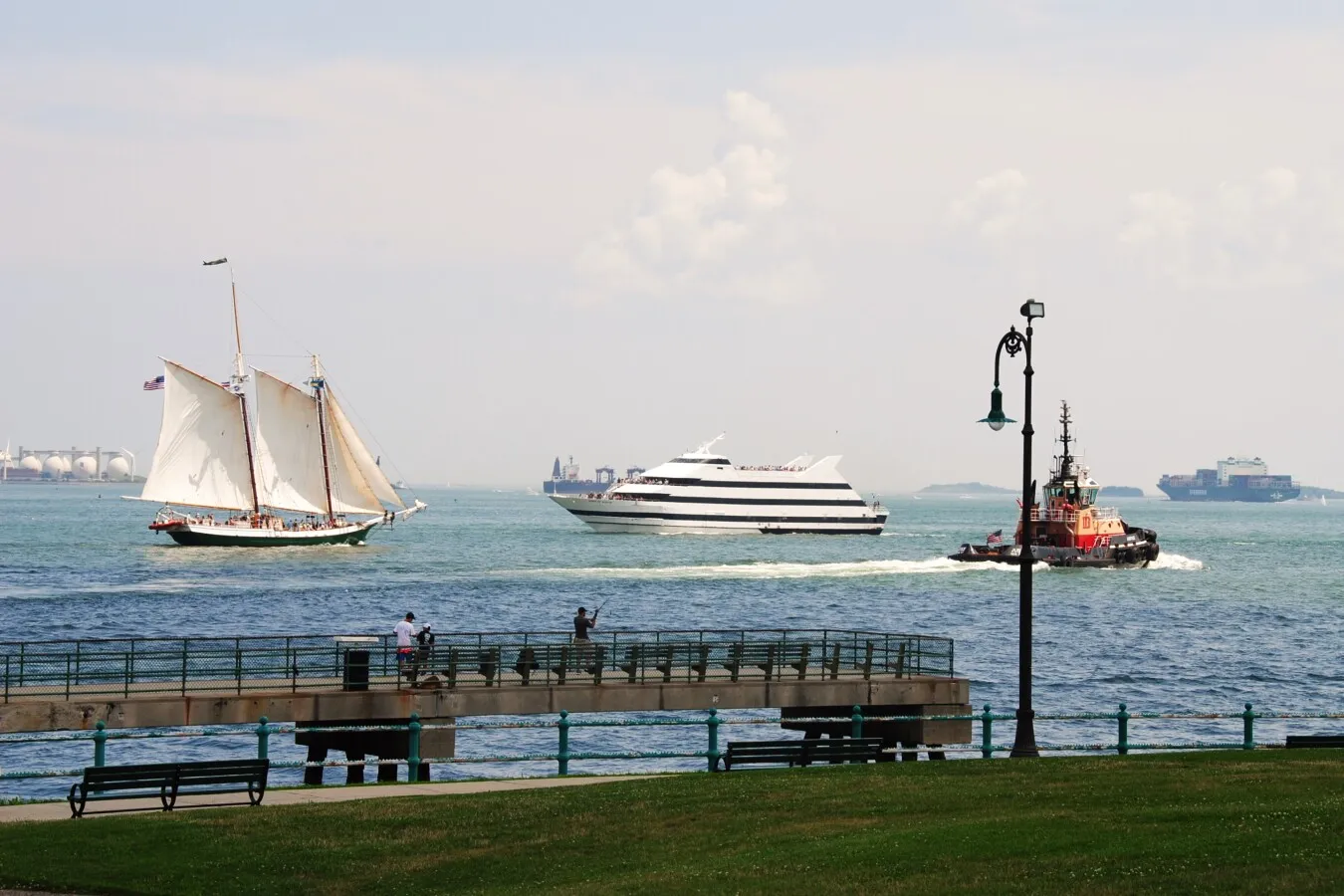 Ships in the harbor