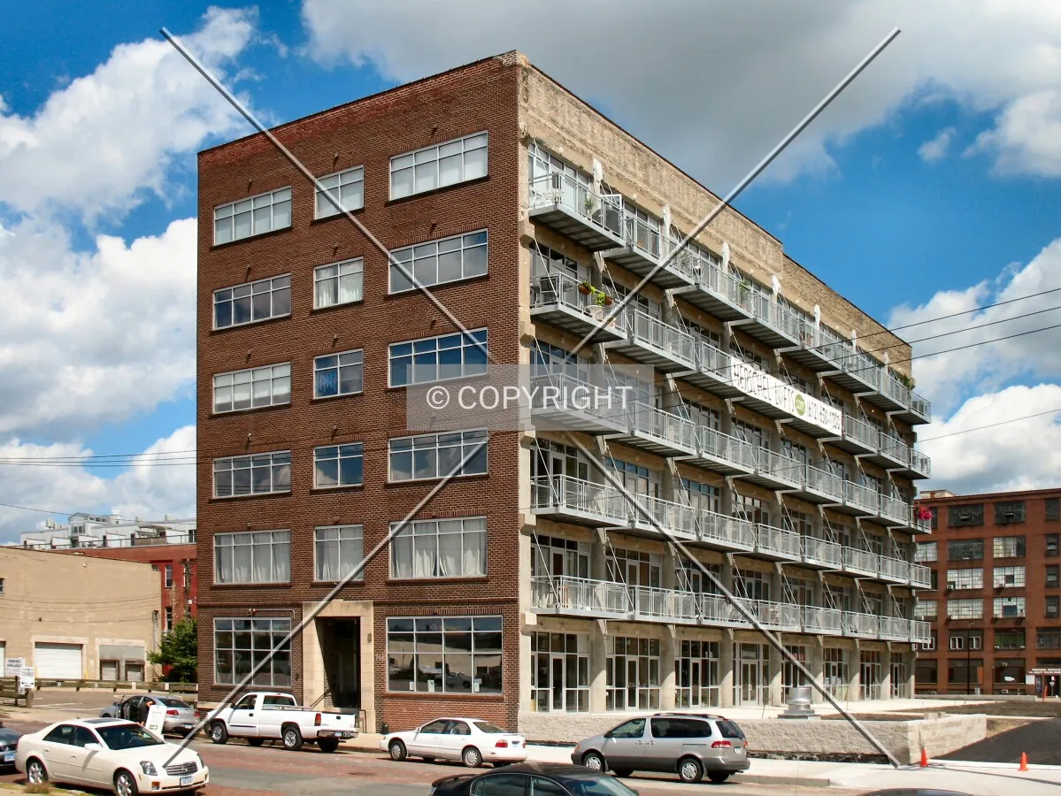 View to the north across 3rd Street North