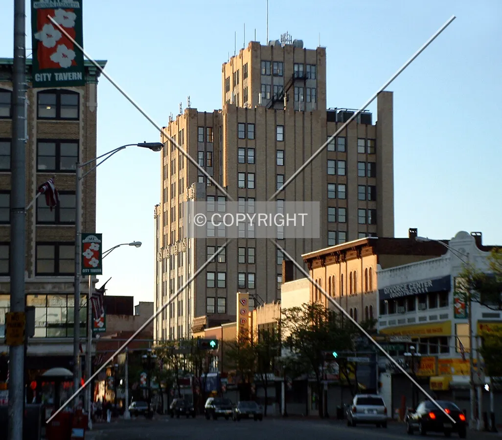 View from the south along Broad Street