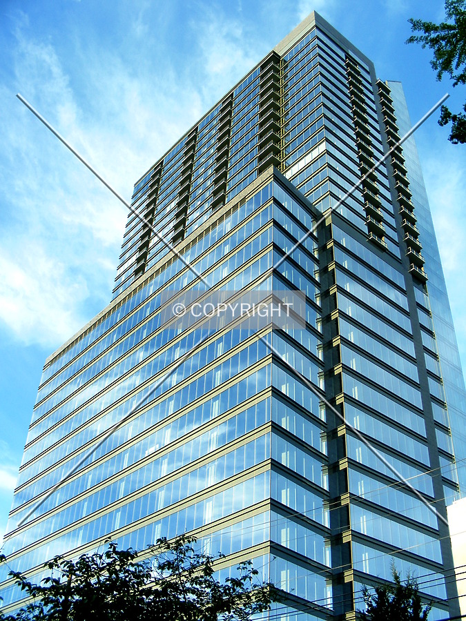 Looking up from Peachtree Dunwoody Road