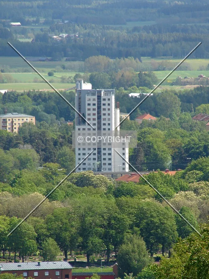 View from the Billingen hill in the west