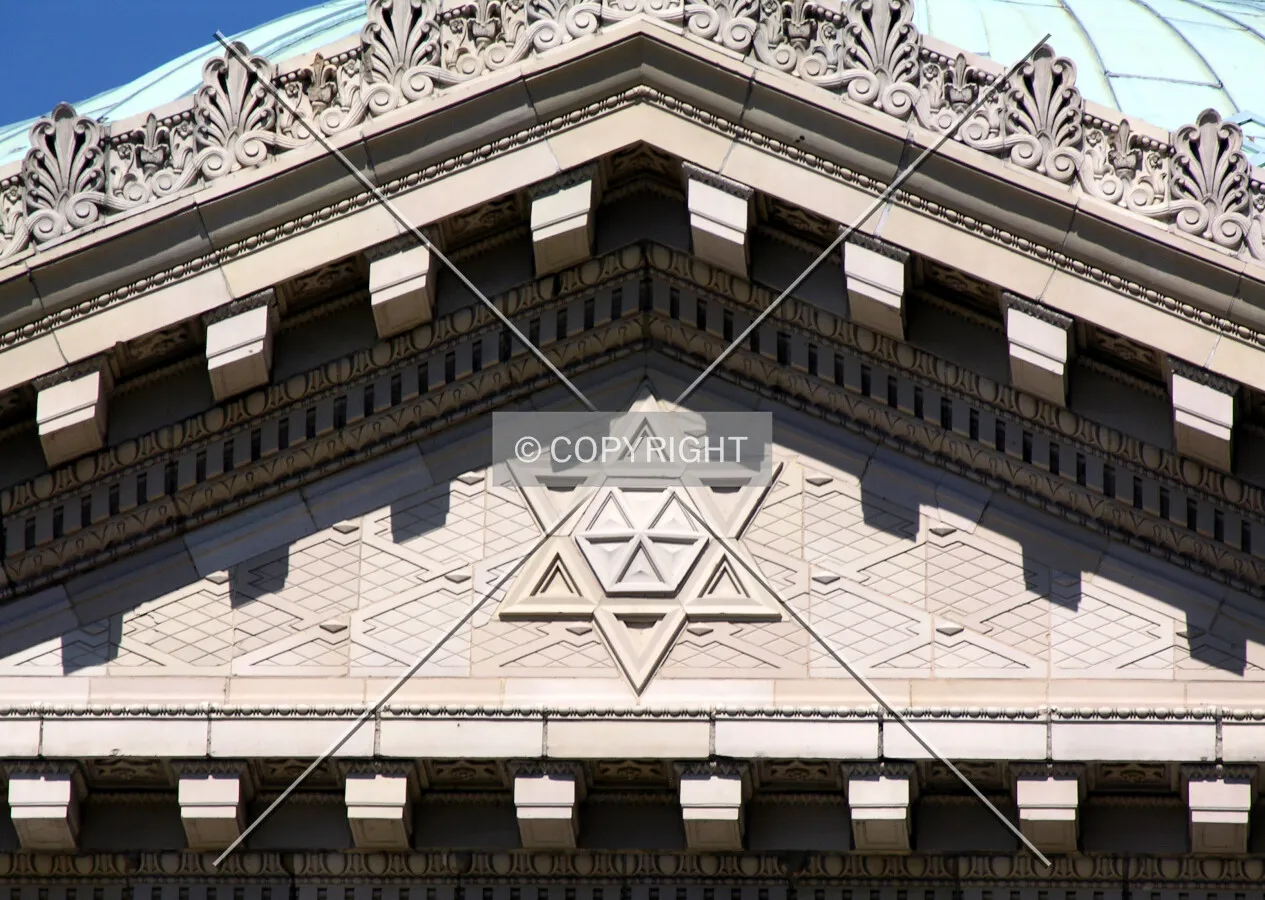 Star of David on the southern side