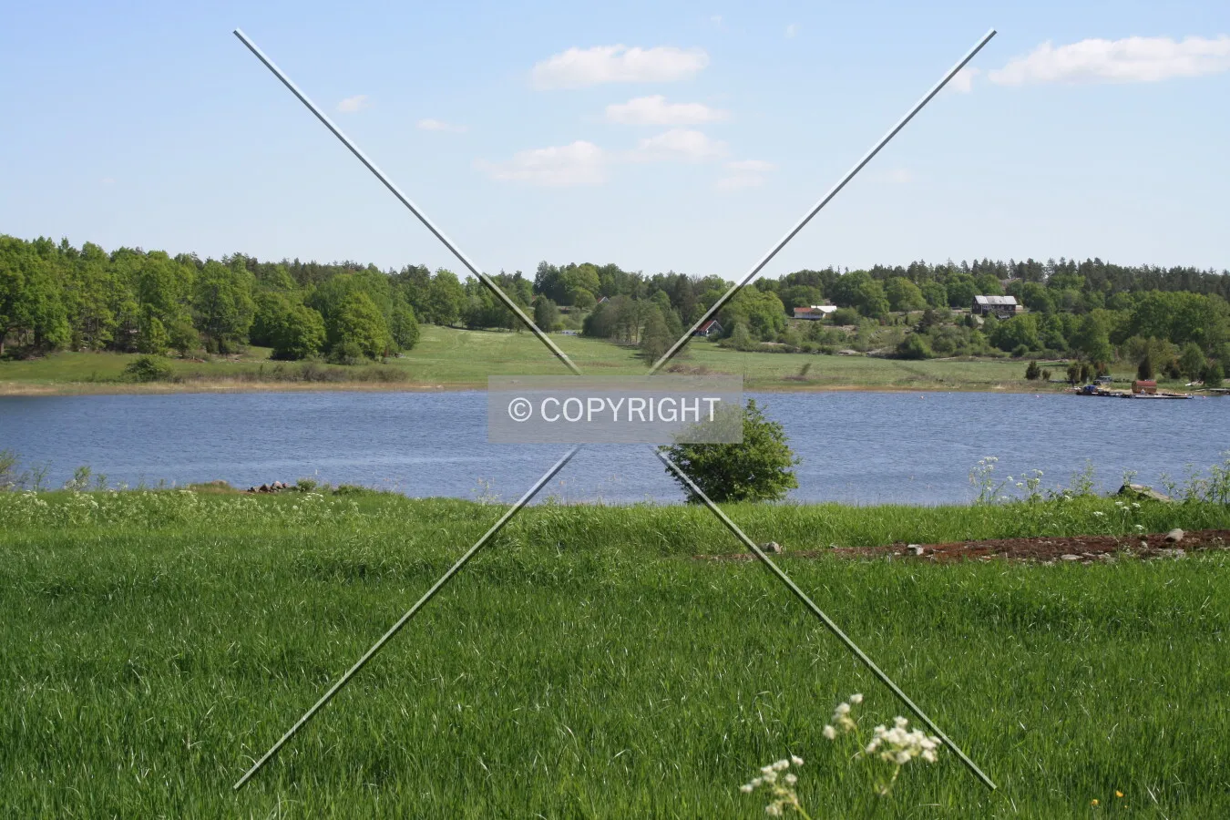 Bjulebo as seen from the opposite shore