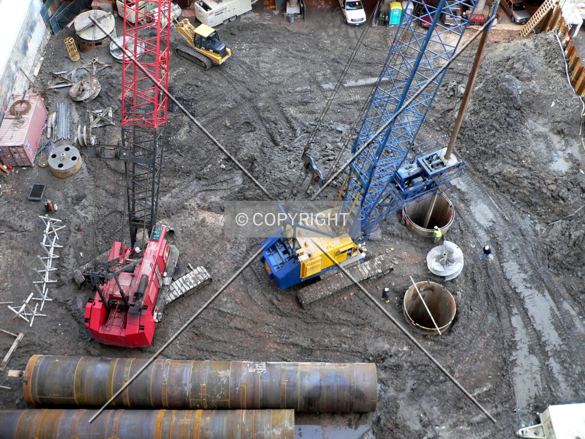 View of the site from the 10th floor of the Transportation Building