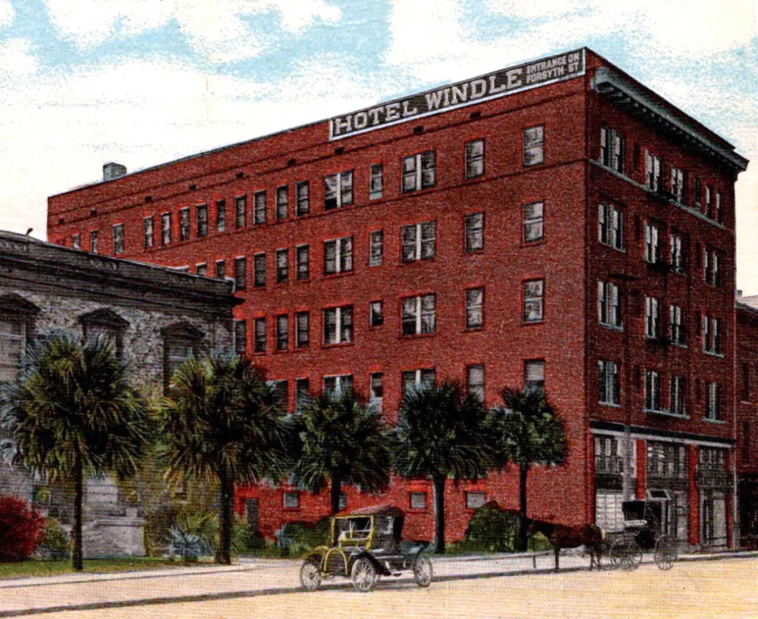 View from the northeast