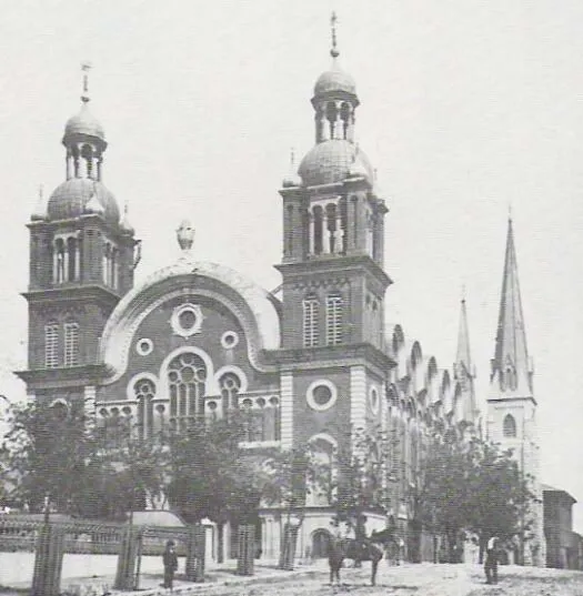 Vintage view from the southwest