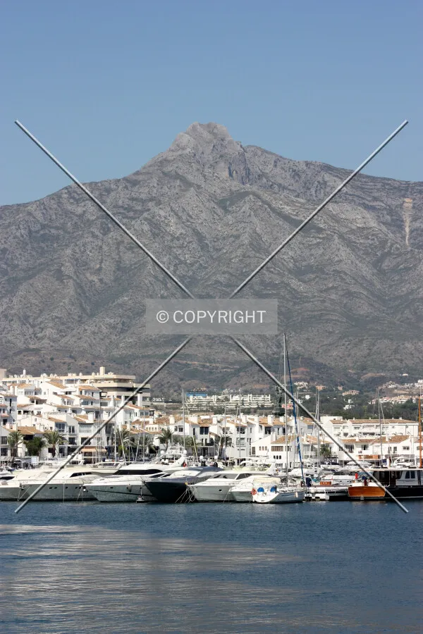 Looking across Puerto Banus marina