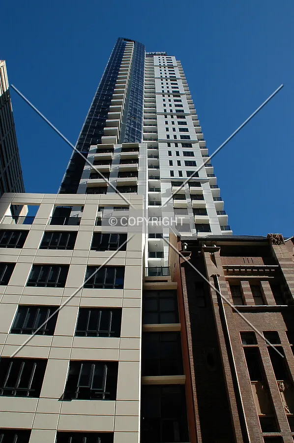 Looking up the east side