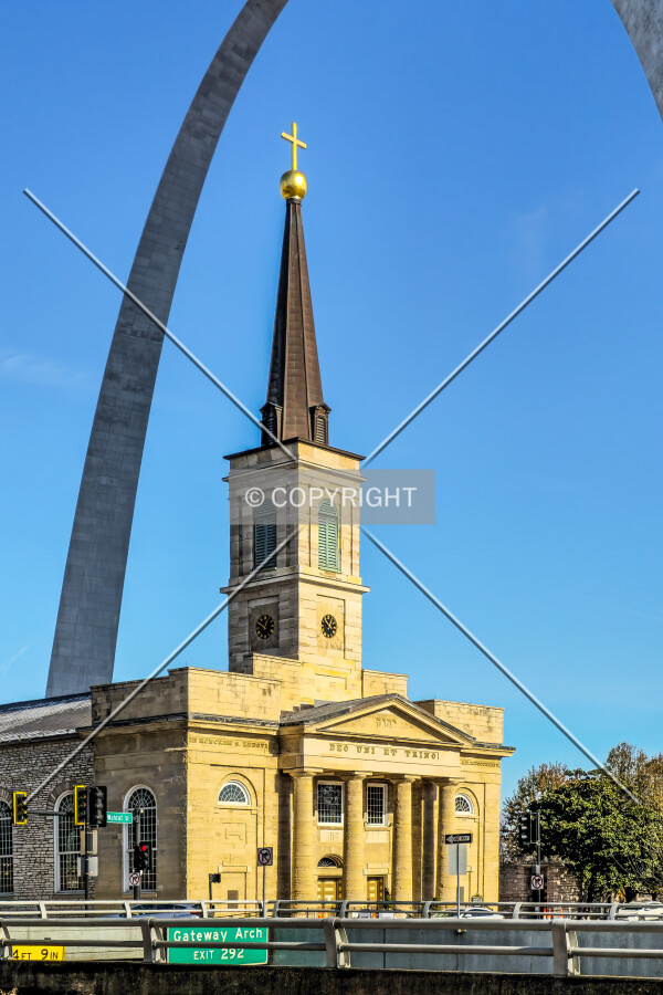 Top of the steeple from the southwest