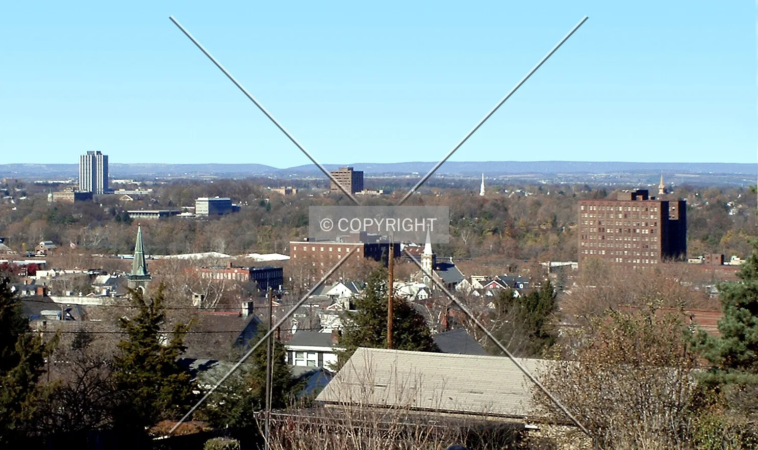 View from the southeast
