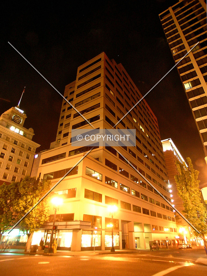Northeastern view at night