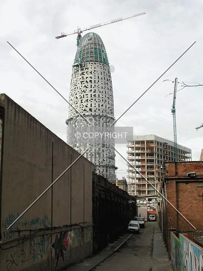 View of the building from the south