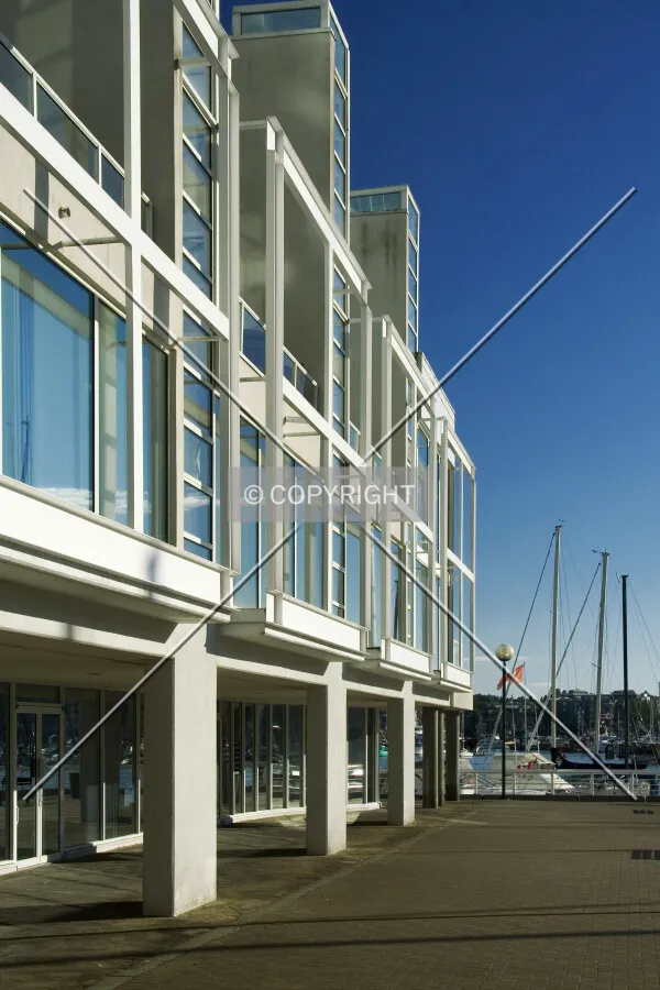 Looking along the west side