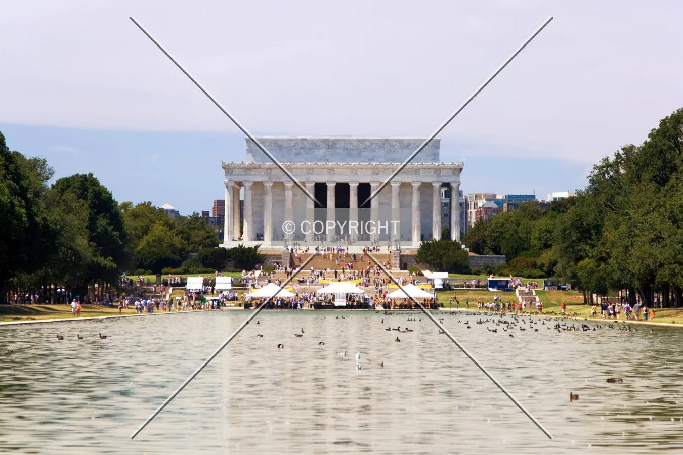 As seen from WWII Memorial