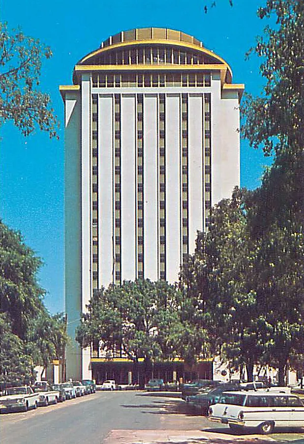 Vintage view from the southwest