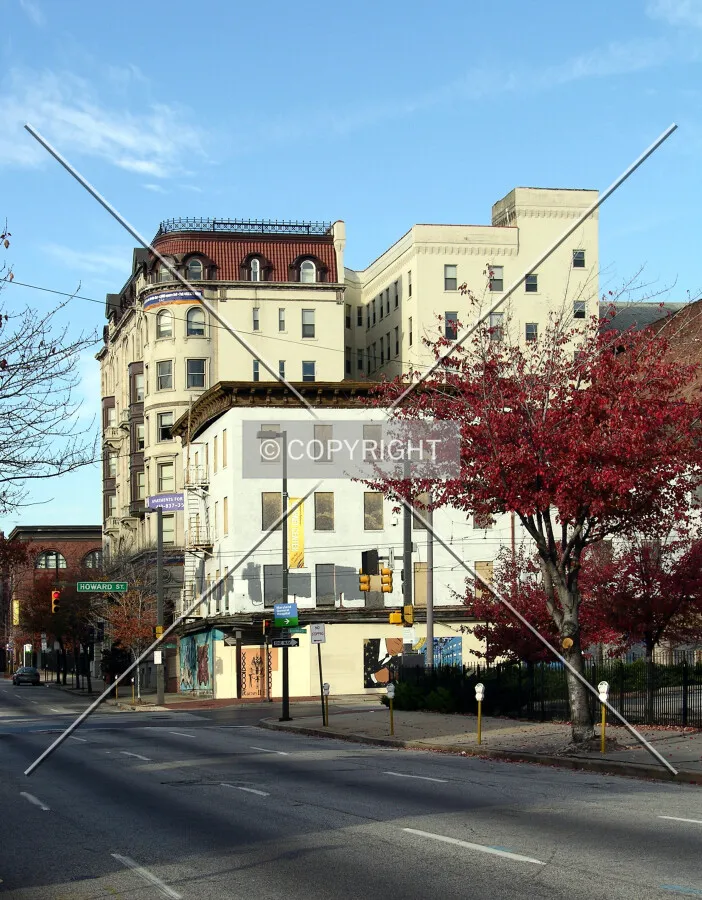 Looking west along West Franklin Street