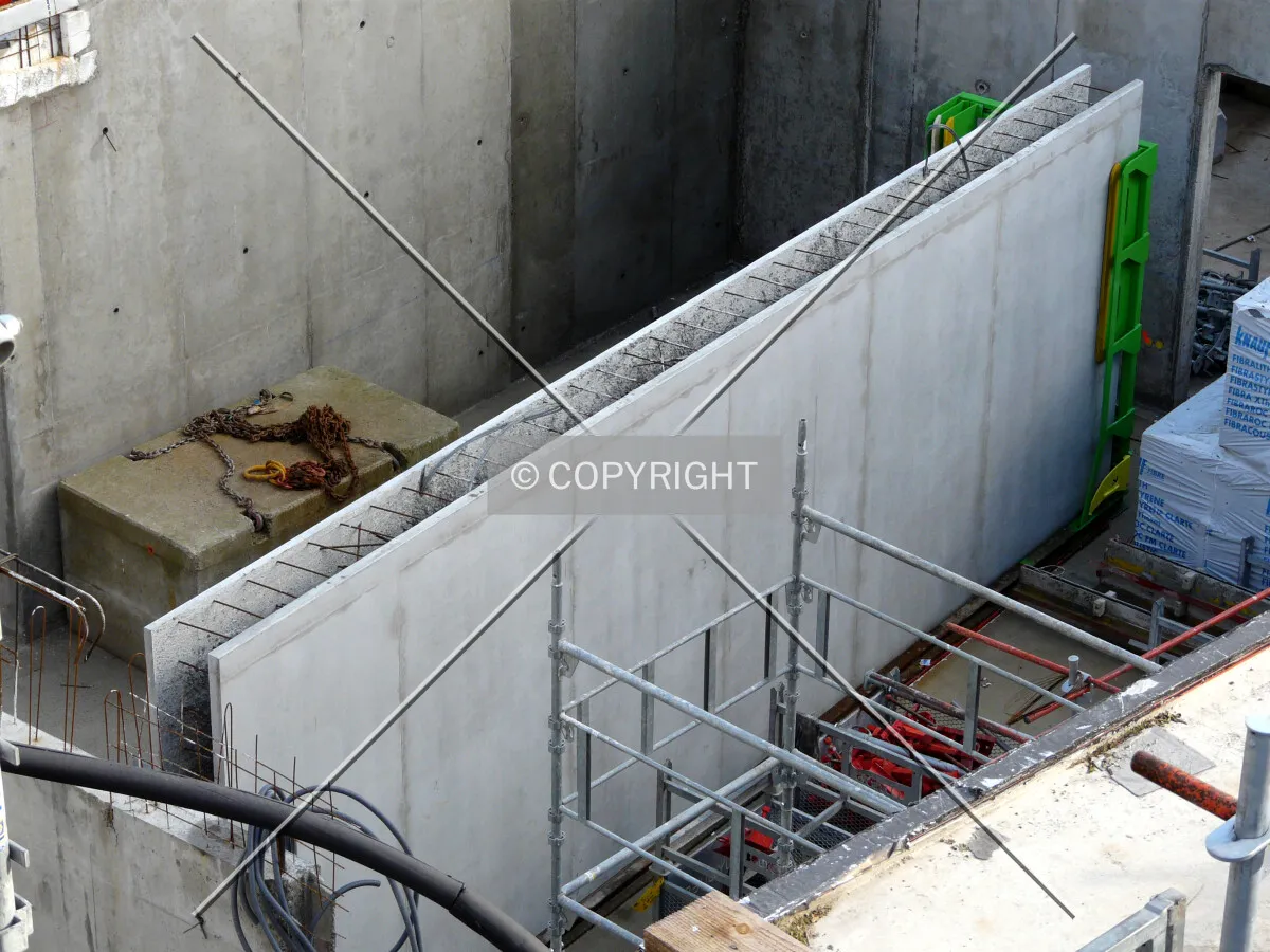 Detail of a wall in the basement