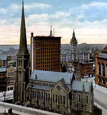 Vintage view from the southeast
