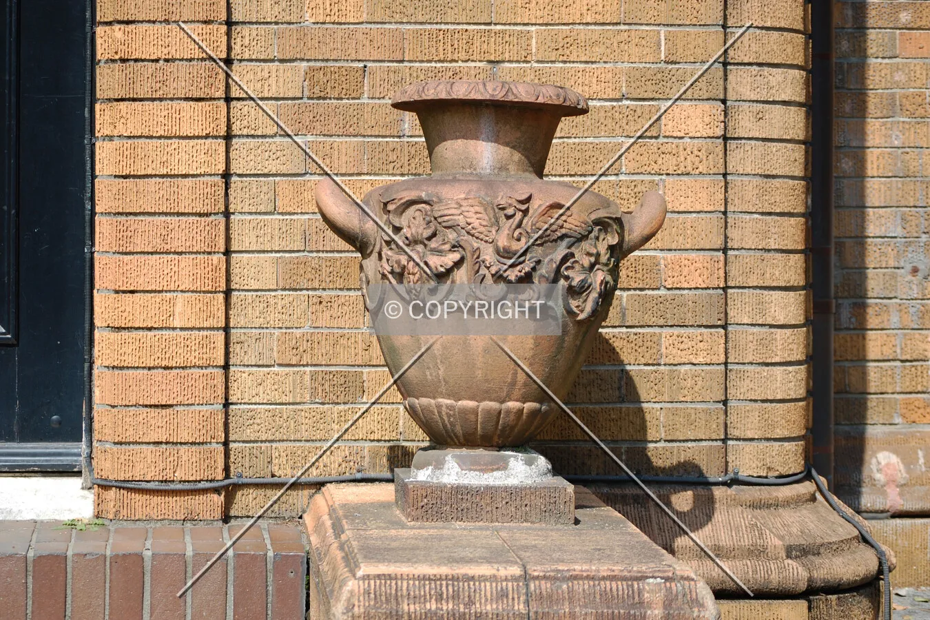 Facade detail near the east entrance