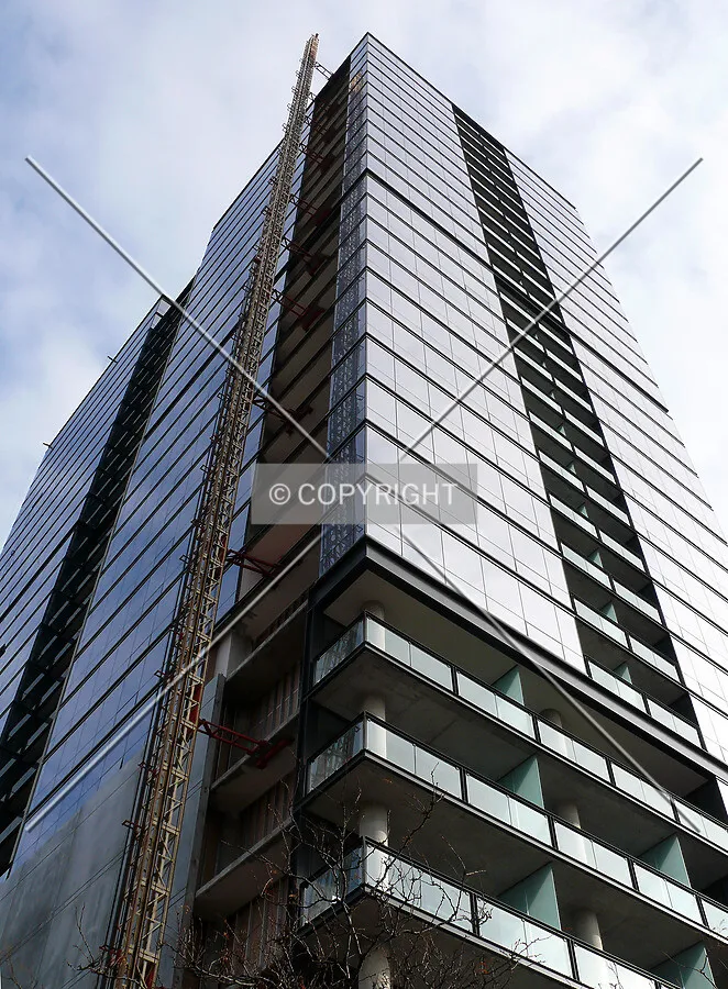 View up the northwest corner