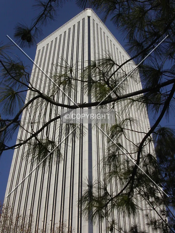 Look up view from Plaza de Picasso
