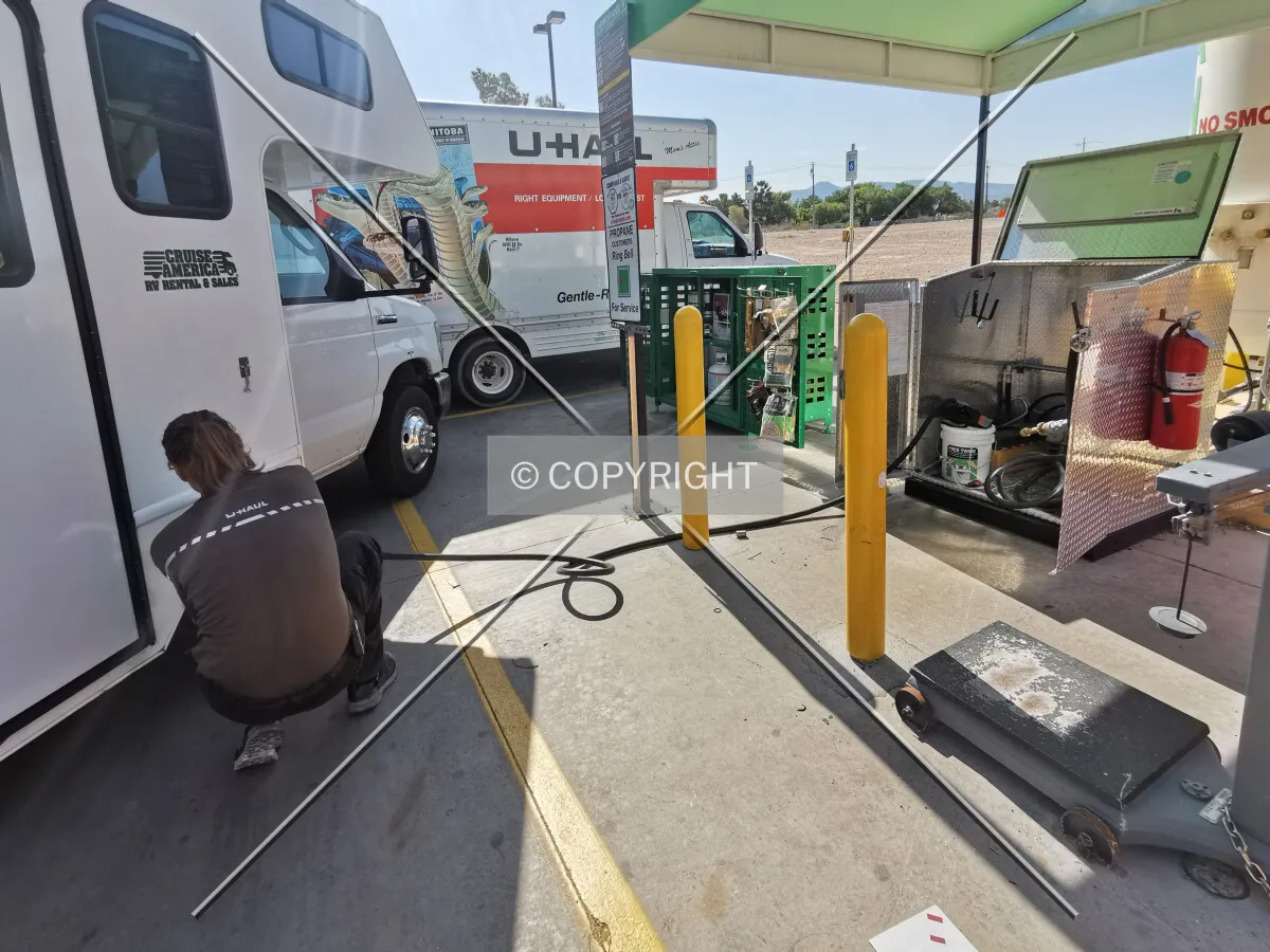 Propane fuel station