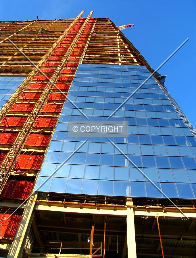 Cutout at the southeast side, from below