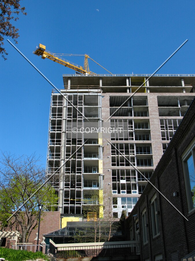 Looking up the west side