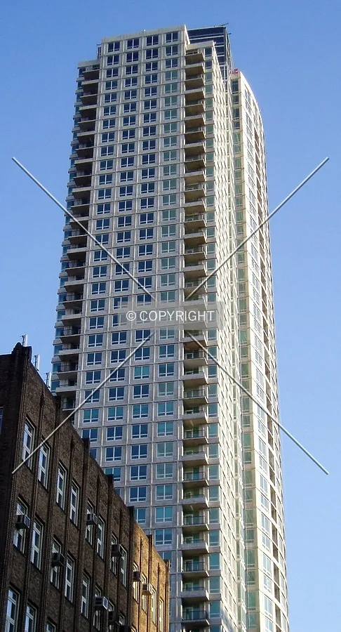 Looking up at the north side