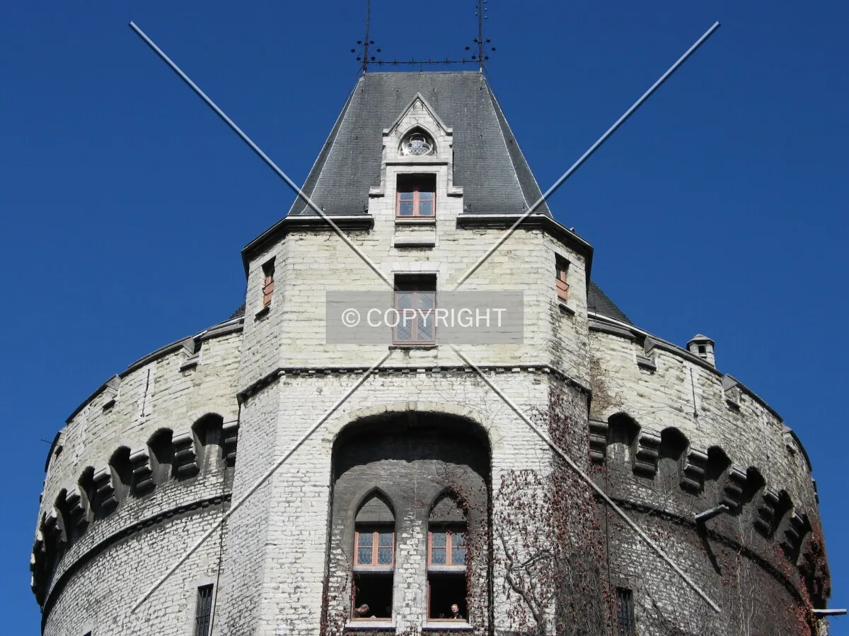 Looking up from the south