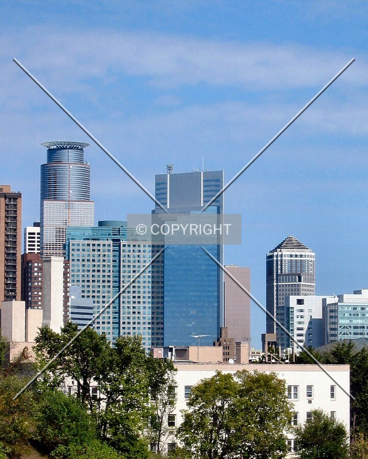 Distant view to the northeast from Groveland Avenue